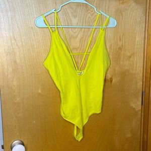 Express neon green bodysuit